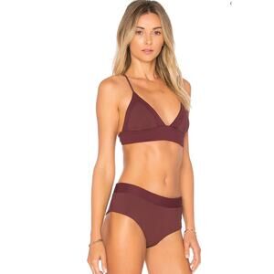 Boys + Arrows Dana the Deliquent Top + Raz Bottom Burgundy SET